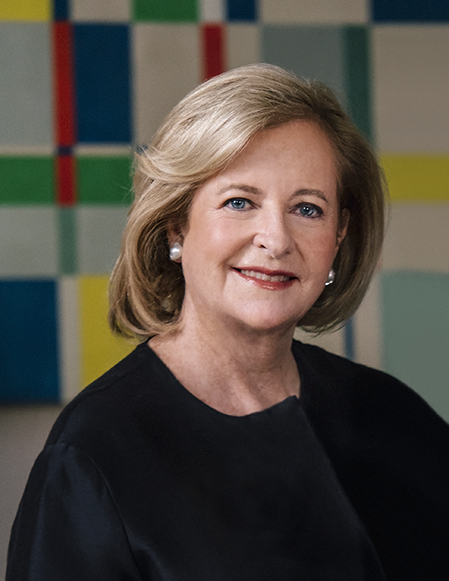 Portrait of Patricia Phelps de Cisneros with Lygia Clark's "Composição" (1953) by Mark Mahaney.